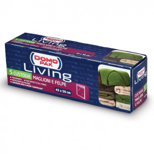 Custodie maglioni e felpe 43x50 cm Domopak Living 5 pz