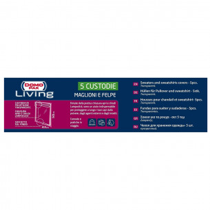 Custodie maglioni e felpe 43x50 cm Domopak Living 5 pz 2