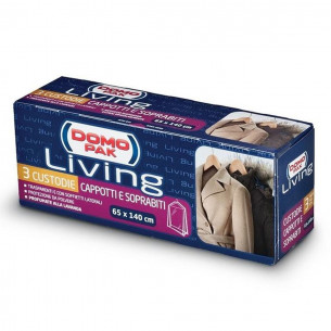 Custodie cappotti e soprabiti 65x140cm Domopak Living 3 pz
