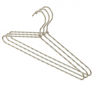 Set grucce/appendiabiti corda Domopak Living 3 pz beige