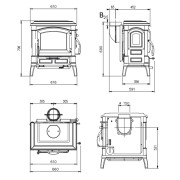 Stufa a legna in ghisa Isetta 4.0 La Nordica