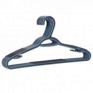 Set grucce/appendiabiti con barra Domopak Living 5 pz grigio 2