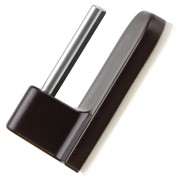 Gancio per tende autoadesivo 4pz marrone