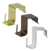 Ganci per tende su serramenti in legno e PVC 4pz Errebi
