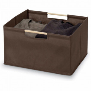 Cesta per indumenti con manici 38x28x23 cm Domopak Living marrone