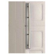 Armadio 1 anta Keter Excellence 4 ripiani regolabili, resina, sabbia dettaglio