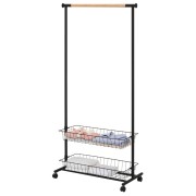 Stender appendiabiti singolo con 2 ripiani H165cm