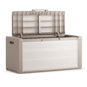 Keter Gulliver baule cassapanca da esterno impermeabile, resina, beige/sabbia