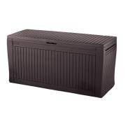 Baule cassapanca da esterno KETER Comfy in resina marrone caffè 117x45 cm