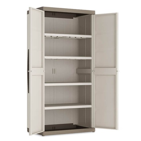 Keter Excellence XL alto armadio in resina beige/sabbia