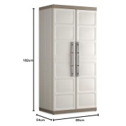 Keter Excellence XL alto armadio in resina beige/sabbia
