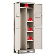 Keter Excellence portascope armadio in resina beige/sabbia