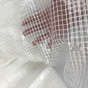 Telo telone occhiellato retinato bianco trasparente da copertura o protezione
