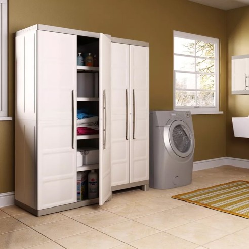 Keter Excellence XL portascope armadio in resina beige/sabbia