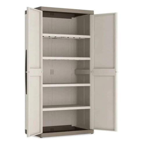 Keter Excellence Alto armadio in resina beige/sabbia interno