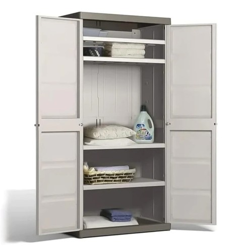 Keter Excellence Alto armadio in resina beige/sabbia interno