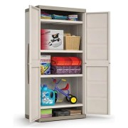Keter Excellence Alto armadio in resina beige/sabbia interno