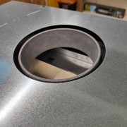 Inserto camino a legna 70 L 4.0 ventilato La Nordica uscita fumi