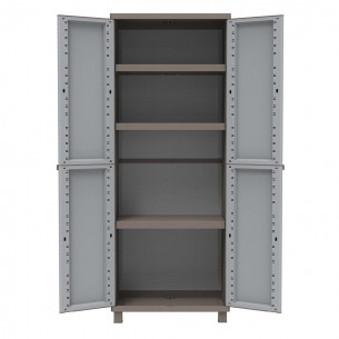 Terry J-wood 268 armadio 3 ripiani, plastica, grigio/tortora 2