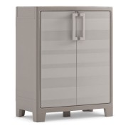 keter Gulliver basso armadio in resina beige/sabbia