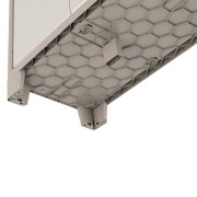 keter Gulliver basso armadio in resina beige/sabbia dettaglio