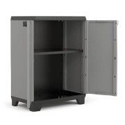 Keter Stilo basso mobile in resina grigio/nero