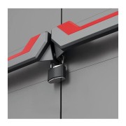 Keter Stilo basso mobile in resina grigio/nero lucchettabile