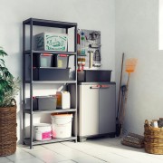 Keter Stilo basso mobile in resina grigio/nero