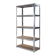 Scaffale metallo zincato 5 ripiani L90xP40xH180 cm