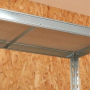 Scaffale metallo zincato 5 ripiani L90xP40xH180 cm dettaglio