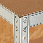 Scaffale metallo zincato 5 ripiani L90xP40xH180 cm angolare