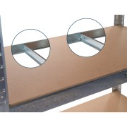 Scaffale metallo zincato 4 ripiani 160x60xh180 cm Heavy Duty 852 dettaglio