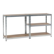 Scaffale metallo zincato 5 ripiani 90x40xh180 cm Heavy Duty 840Q