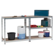 Scaffale metallo zincato 5 ripiani 90x40xh180 cm Heavy Duty 840Q