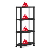 keter scaffale in plastica Plus Shelf L60xP30xH135 cm 4 ripiani