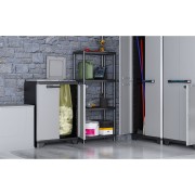 keter scaffale in plastica Plus Shelf L60xP30xH135 cm 4 ripiani ambientato