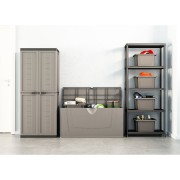 keter scaffale in plastica Plus Shelf L80xP40xH187 cm 5 ripiani ambientato