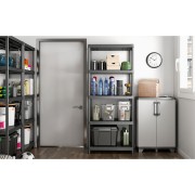 keter scaffale in plastica Plus Shelf L80xP40xH187 cm 5 ripiani ambientato