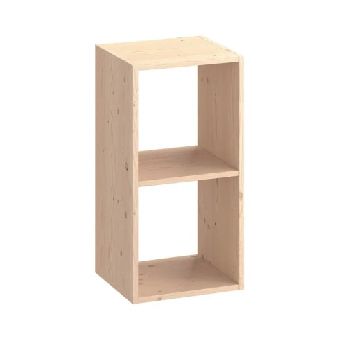 Scaffale rettangolare in legno naturale L36xP30XH70,5 cm