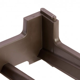 Cantinetta portabottiglie sovrapponibile a 6 posti marrone 2