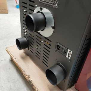 Stufa a pellet canalizzata Layma 2 EVO Bordeaux Italiana Camini 2