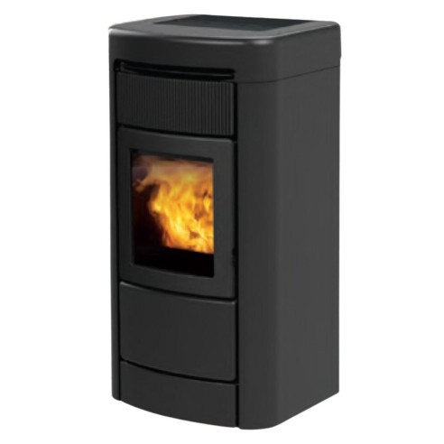 Stufa a pellet canalizzata Layma 2 EVO Grigio scuro Italiana Camini