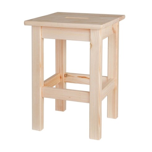 Sgabello legno pino naturale