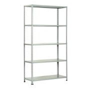 Scaffale metallo zincato 5 ripiani 100x40xh186 cm