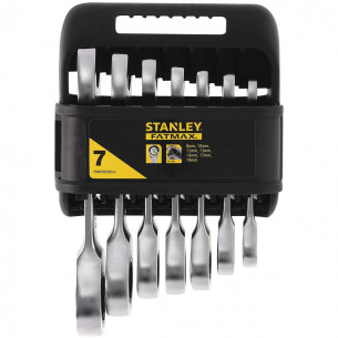 Set 7 chiavi combinate a cricchetto corte 8-19 mm Stanley Fatmax FMMT82900-0
