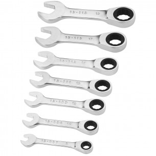 Set 7 chiavi combinate a cricchetto corte 8-19 mm Stanley Fatmax FMMT82900-0 2