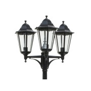 Lampione palo triplo Londinese da esterno