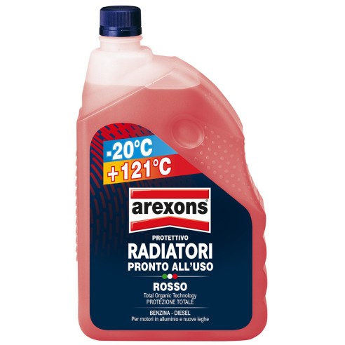 Protettivo radiatore rosso -20°C 2L liquido Arexons 80132 Yagos.it