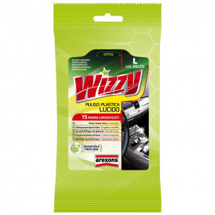 Wizzy pulisci plastica lucido 15 panni imbevuti Arexons 1934