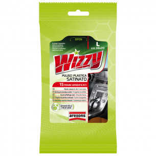 Wizzy pulisci plastica satinato 15 panni imbevuti Arexons 1921
